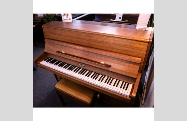 Used Knight Satin Teak K10 Upright Piano - All Inclusive Premium Package (SN:59306) - Image 5